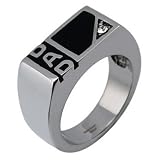 Stainless Steel DAD Ring with CZ (Sizes 9-12)