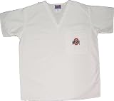 Ohio State White Scrub Top