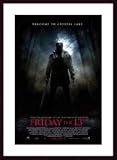 Friday the 13th by unknown 24.00X36.00 Framed with Black Wood Frame