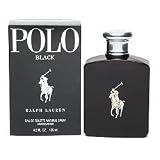 Ralph Lauren Polo Black Men Eau de Toilette Spray 4.2 fl oz (125 ml) (Qunatity of 1)