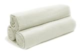 Tadpoles Organics Set of 3 Flannel Receiving Blankets, White
