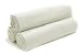 Tadpoles Organics Set of 3 Flannel Receiving Blankets, White