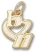 Driver Number "I Heart 11" 1/2" Charm/Pendant