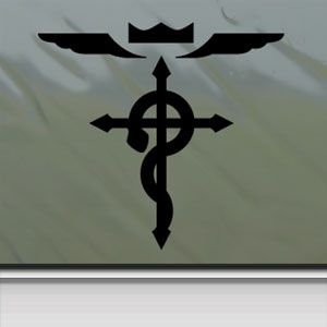 Full Metal Alchemist Black Sticker Decal Car Window Wall Macbook Notebook Laptop Sticker Decal