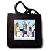Extreme Heavenly Security Measures - Washed Denium Tote Bag 14w X 14h X 3d