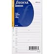 Filofax Personal Agenda Refill - Name, Address, Email, Phone, Fax - White 130201