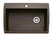 Blanco 511-654 Kitchen Sink Super Single Bowl Di - Cafe BrownBlanco 511-654 Kitchen Sink Super 
Single Bowl Di - Cafe Brown Features:; Flat deck is ideal for both drop-in and undermount 
installations; 80% solid granite, SILGRANIT; material features the touch and feel of natural stone; 
Color all the way through; Highly resistant to scratching and chipping; Heat resistant to 536;F; 
Non-porous, resists most household stains; Limited lifetime warranty; Depth : 9-1/2"
