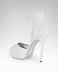 Lucie Leather Peep Toe Sandal Product Image