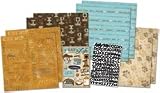 Karen Foster Fat Cat Page Kit 12X12 8 Papers 2 Sticker Sheets