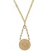 Vermeil with Cubic Zirconia Circle Necklace