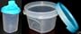 Tupperware Modular Mates Round Set of 2 Aqua Blue Seal