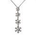 Sterling Silver CZ Necklaces - Chain: 17"/ Height: 46mm