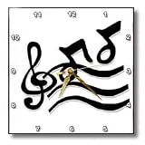 Music - G Clef and Musical Notes - Wall Clocks
