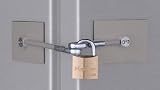 Stainless Steel Refrigerator Door Lock Kit - NO PADLOCK