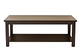 Kudos Dark Wood Large Coffee Table with Shelf