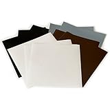 Angel Crafts 12" x 12" Self Adhesive Vinyl Sheets (35 PACK) - BEST Permanent Assorted Vinyl for Cricut, Silhouette Cameo, Craft Cutters, Printers, Letters, Decals. Use with Angel Crafts Transfer Paper