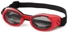 Doggles DODGILLG-13 Doggles - ILS Large Shiny Red Frame with Smoke Lens