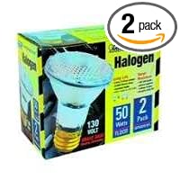 Feit Electric 50PAR20 QFL MP 2 50-Watt Halogen Flood Reflector Bulb, 2 Pack by Feit Electric