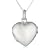 Silver Lc1056 Heart Locket Pendant + Curb Chain 18"