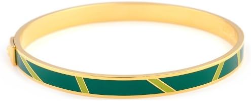 Stowe Street Callie Striped Bangle Enamel Bracelet (Ultramarine/Lime)
