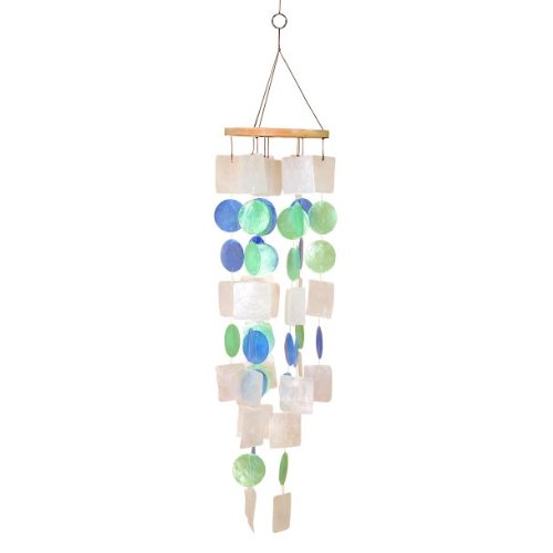 Beautiful Wind Chime White Blue Green 22