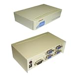 Electronics : 4 Way SVGA Monitor Video S VGA Splitter - 4 Port