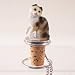 Tortoise & White Scottish Fold Cat Bottle Stopper