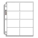 20 (Twenty) Single Ultra Pro 8-Pocket Pages - Eight Pockets Page (1952-1956 Topps, Bowman Cards & Other Sports Cards)