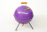 Mini BBQ-Grill Holzkohle Kugelgrill Lila