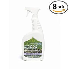 Seventh Generation Tub & Tile Cleaner, Emerald Cypress & Fir Scent, 32-Ounce Bottles (Pack of 8)