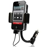 from Fonerange Fonerange 3 in 1 Universal All Channel FM Transmitter Car Holder and Car Charger Hands Free Kit for iPhone 4, iPhone 4S, iPhone 4GS - Black (Model UNIFMIPCARKIT)
