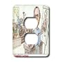 Londons Times Funny Panel Hollywood Cartoons - Hannibal Lecture - Light Switch Covers - 2 plug outlet cover