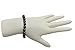 The Pearl Source 14K Gold 6-6.5mm Round Black Japanese Akoya Saltwater Cultured Pearl Bracelet for Women Pearl Gifts for Christmas, Holidays and Anniversary