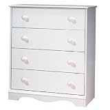 Product details for Pure White 4 Drawer Chest