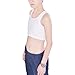 Les Lesbian Tomboy Short Vest Chest Binder Tops (S, White)