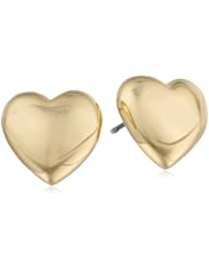 Betsey Johnson "Pink & Gold Boost" Bubble Heart Stud Earrings