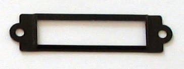 25 Label/card Holder Black Plated 5/8x2 1/2 W/screws