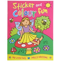 Childrens Toyshop  Toys : Brown Watson Sticker and Colour Fun My Little Fairy