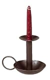 Candle Pan - Jonestown - Primitive, Country Rustic Metal Taper Holder