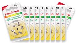 120 Hearing Aid Batteries, Size 10 Zenipower in Stock. Ships From United States. Expedited Shipping Available