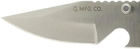 Quietcarry Mini Q Key Organizer with Knife (Black Hardware, Knife + Bottle Opener)