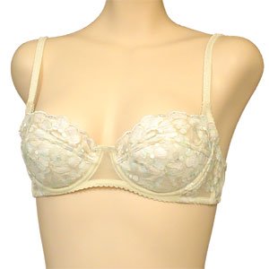 Orlfa 2 Pack $98 Beige Lace Detail Demi Bra #1422 sz 34B 36B 38B
