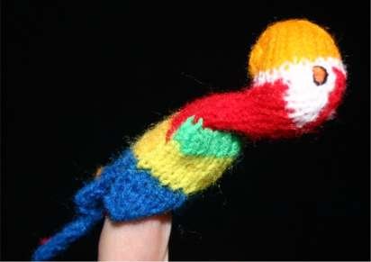 Childrens Toyshop  Toys : Finger Puppet Educational Toy Hand Knit Soft Wool FP_TOUCAN