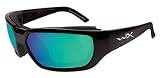 WILEY X ROUT POL EMRLD LENS/BLK