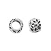 Sterling Silver Embossed Daisy Bead - Fits Pandora - 7mm