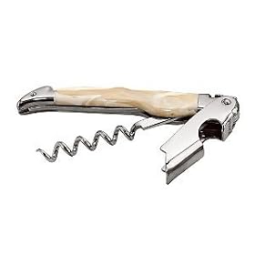 Jean Dubost Laguiole Waiter's Style Corkscrew (White Horn by Laguiole