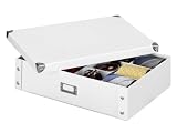Zeller 17769 Krawatten-/Gürtelbox, Pappe / 44.5 x 31.5 x 11, weiß