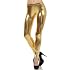 Footless Liquid Wet Look Shiny Metallic Stretch Leggings