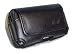 Premium Executive Black Leather Carrying Case Pouch for Motorola VE20, V750 Adventure, RAZR V3 / Samsung A900 Blade, U540, U740 Alias, M610 / LG VX8650 Chocolate 3, AX565, VX8700, VX8600, KE970 / UTStarcom 8932