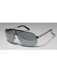 CARRERA 34 SHINY SILVER/BLACK/GRAY 100% UVB PROTECTION MIRRORED LENSES AVIATOR SHAPE SUNGLASSES/SUN GLASSES